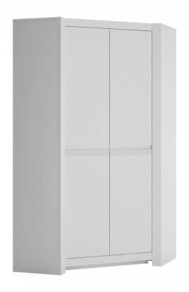 Biała szafa dwudrzwiowa