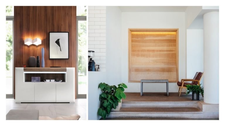 biel i drewno aranżacje