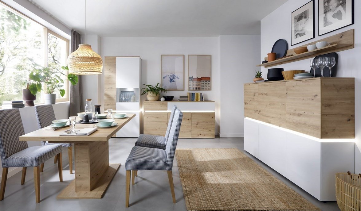 Długa komoda do salonu