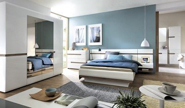 Szafa z lustrem do sypialni kolekcja Linate