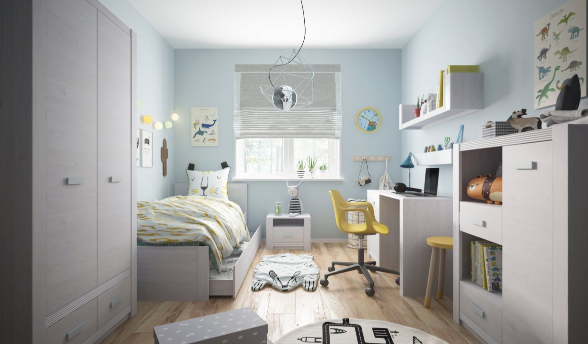 meble w pokoju bliźniaków