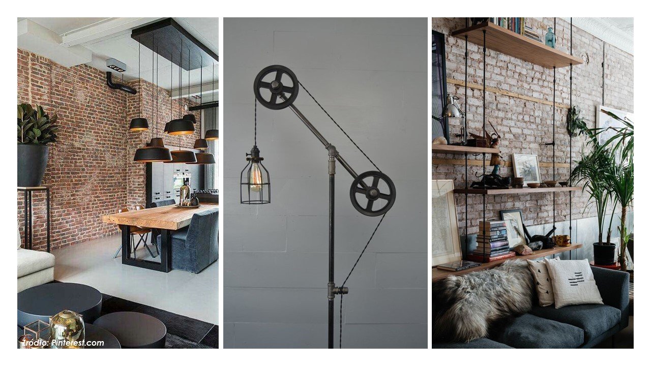 nowoczesne mieszkanie w stylu industrialnym