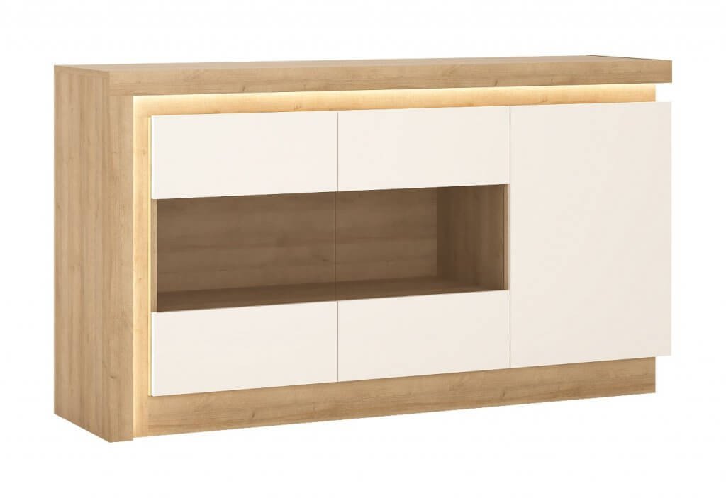 Młodzieżowy pokój dzienny - podświetlana komoda Młodzieżowy pokój dzienny - podświetlana komoda