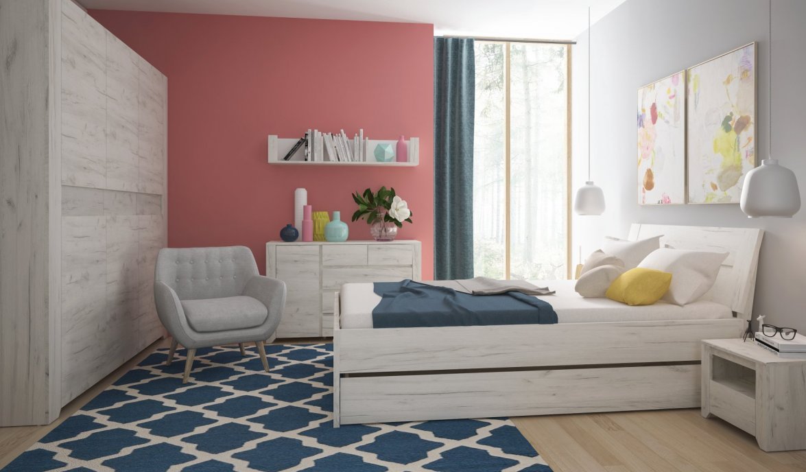 jasne meble do sypialni