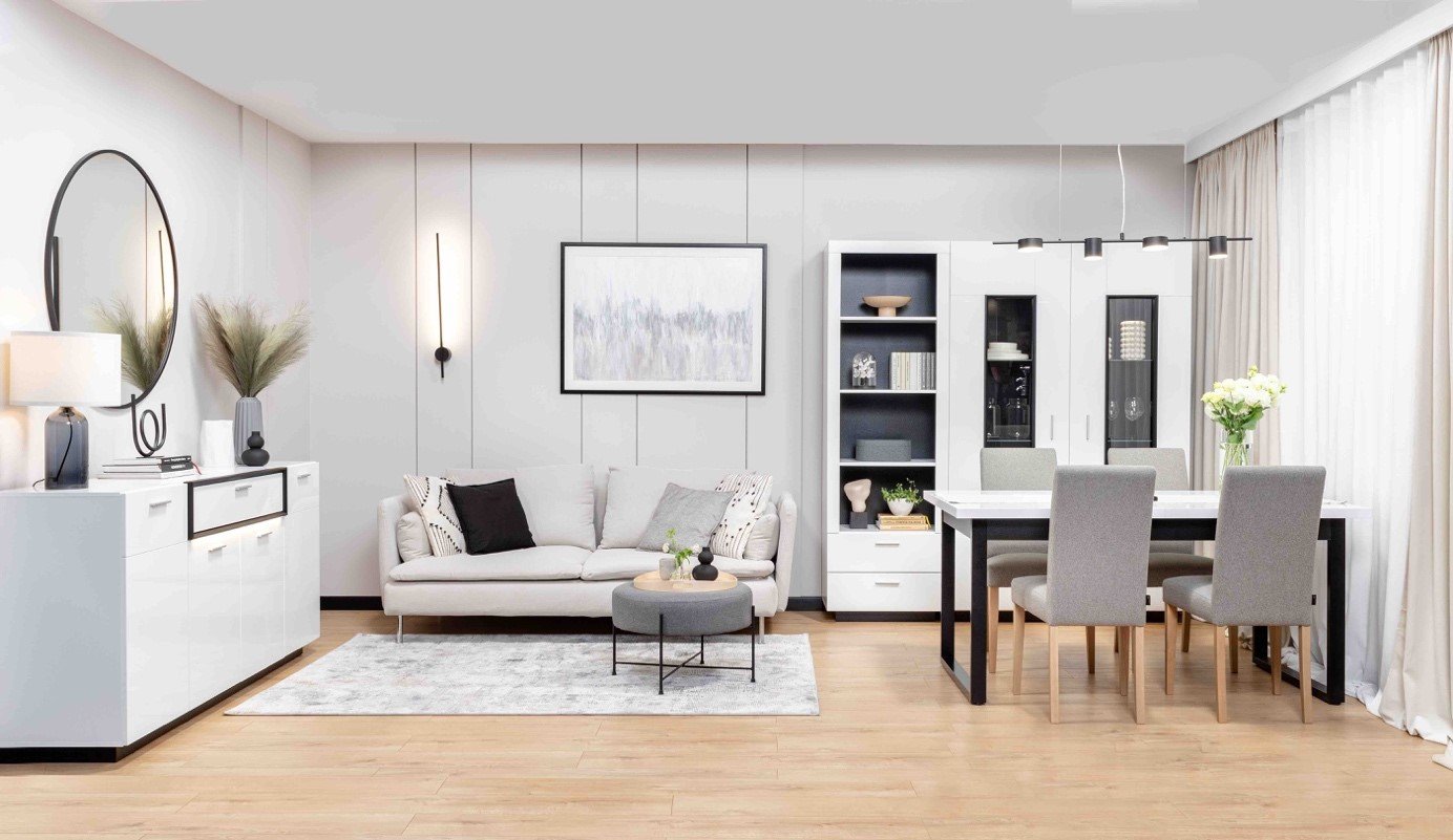 nowoczesny i przytulnyn salon