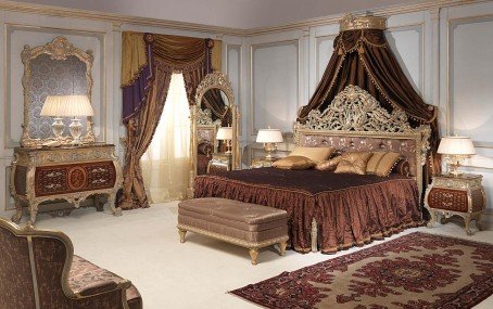 aranżacja sypialni w stylu glamour